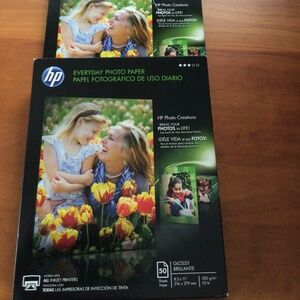 2 packages of HP photo paper - glossy - NEW